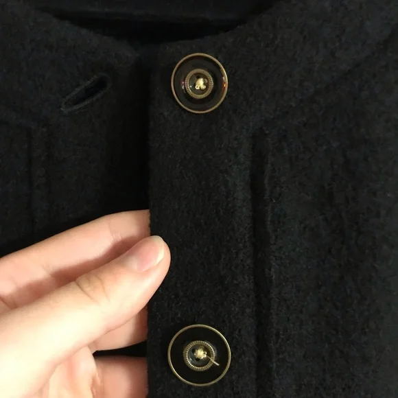 J. Crew Black Button-Front Cardigan - Picture 6 of 16